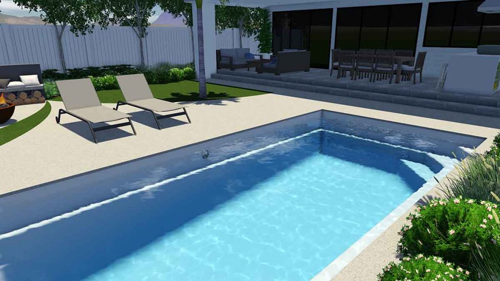 The Hampton 8.0m x 3.3m - The Fibreglass Pool Company