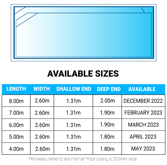 Heron 4m x 2.6m - The Fibreglass Pool Company